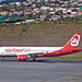 Ankunft auf Madeira ein A320-314 der airberlin