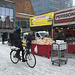 bicycles in the snow