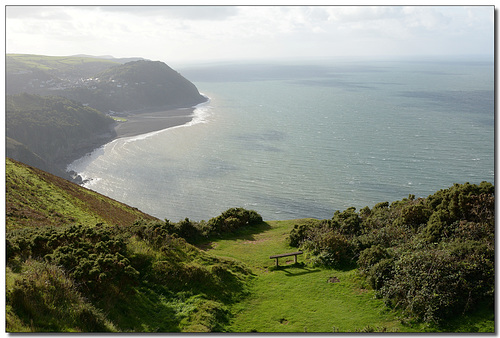 HBM -  Porlock Hill looking down to Lynton and Lynmouth