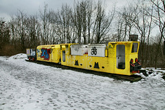 Grubenlokomotive (Kissinger Höhe, Hamm-Herringen) / 3.02.2019