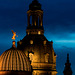 Dresden zur Blauen Stunde - Blick von der Carolabrücke  (© Buelipix)