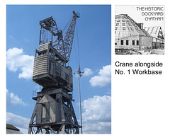 Crane beside No1 Workbase Chatham 31 7 2007