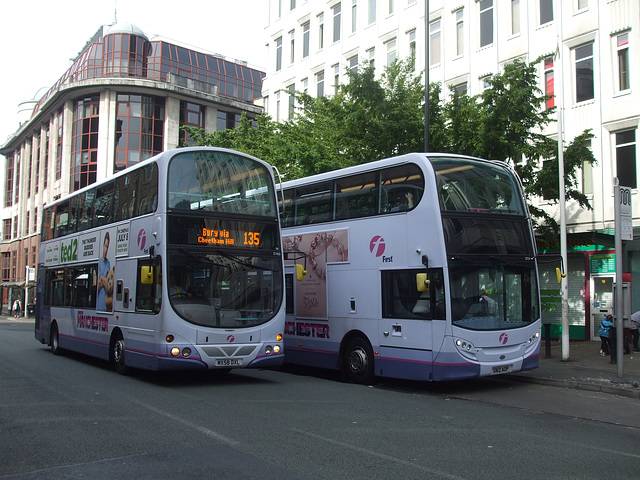 DSCF0617 First Manchester MX58 DXL and SN12 AOP in Manchester - 5 Jul 2015