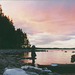 Закат на озере Суоярви