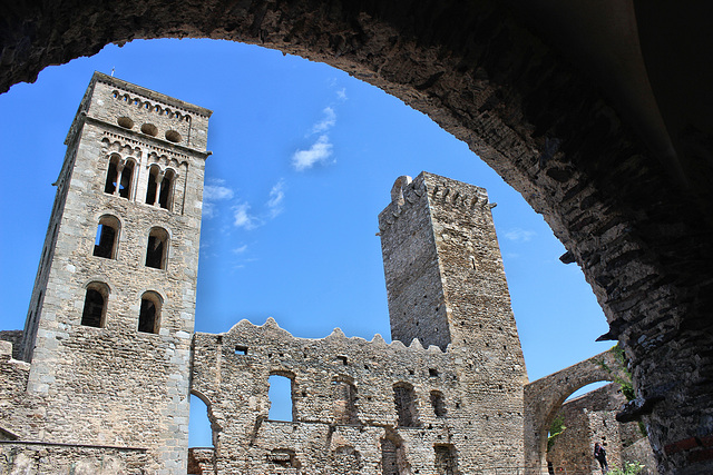 Monastère bénédictin de Sant-Pere-de-Rodes (E / Catalogne) 20 mai 2015.