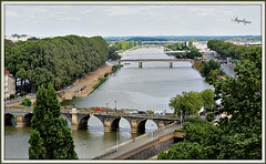 Angers le pont vue du Château !