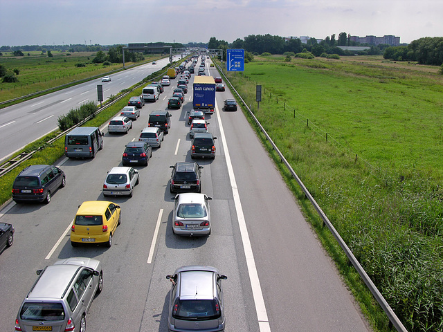 Stau Richtung Süden