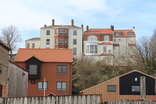 Rear of houses on High Street, Lowestoft