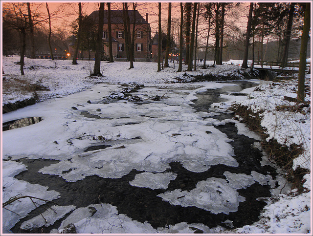 Frozen brook........(Castle Erensteijn)