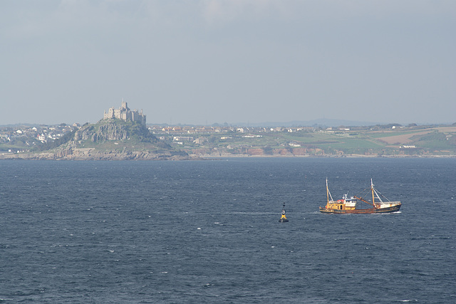 Fishing Boat Passing St. Michael's Mount