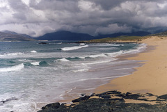Sound of Taransay from Bàgh Steinigie, Harris, Outer Hebrides.