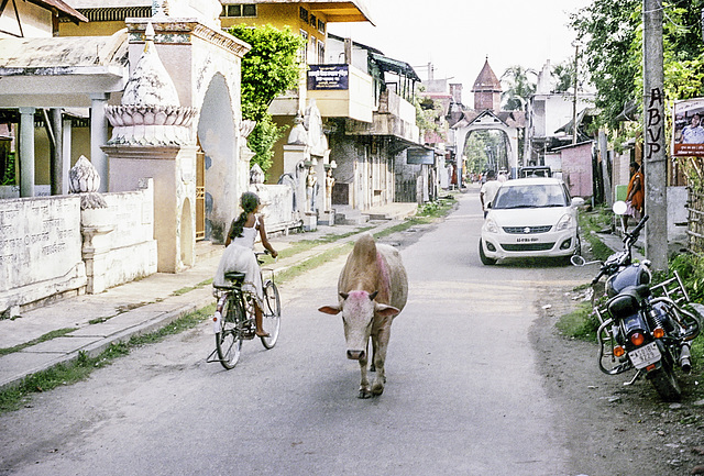 Typical scene from an Assamese town