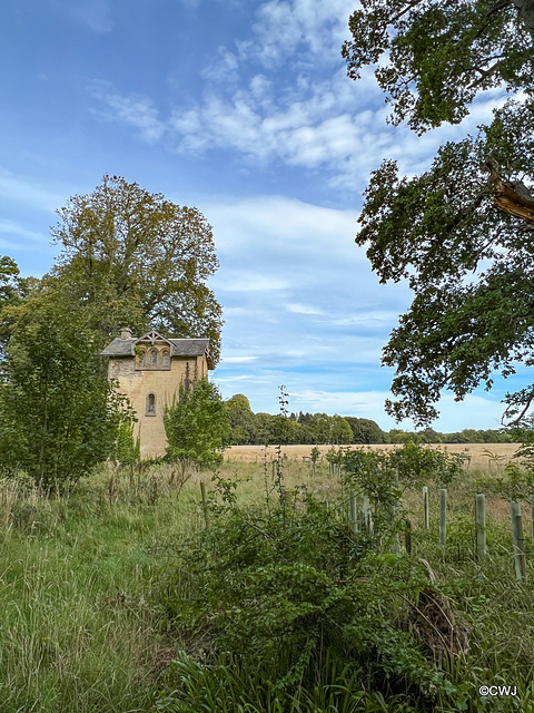 Remains of the old stable block at Altyre