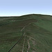 The 2017 Google Earth view of the previous picture. Looking along the ridge from above Lud’s Church towards The Roaches.