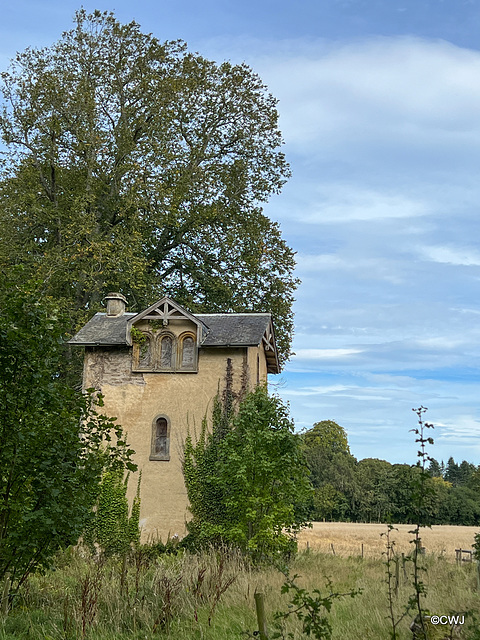 Remains of the old stable block at Altyre