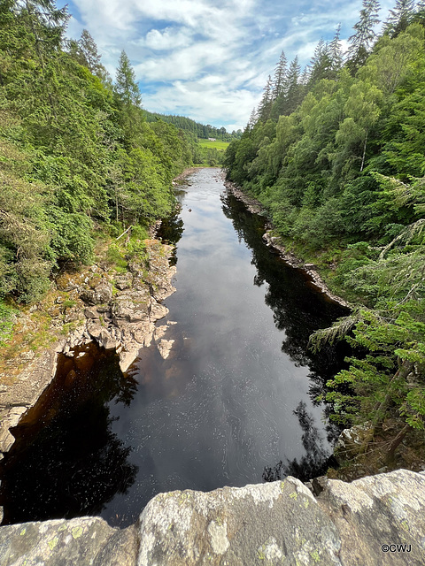 The River Findhorn from the Daltulich Bridge