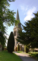 St Peter's Church, Edensor, Derbyshire (by Sir George Gilbert Scott)