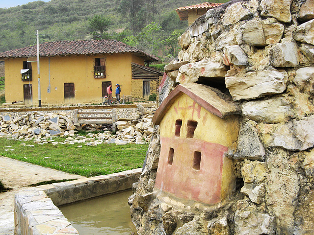 San Bartolo main square and fountain  near Revash