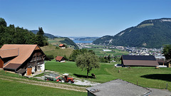 Stans, Blick auf Stansstad 12.08.22