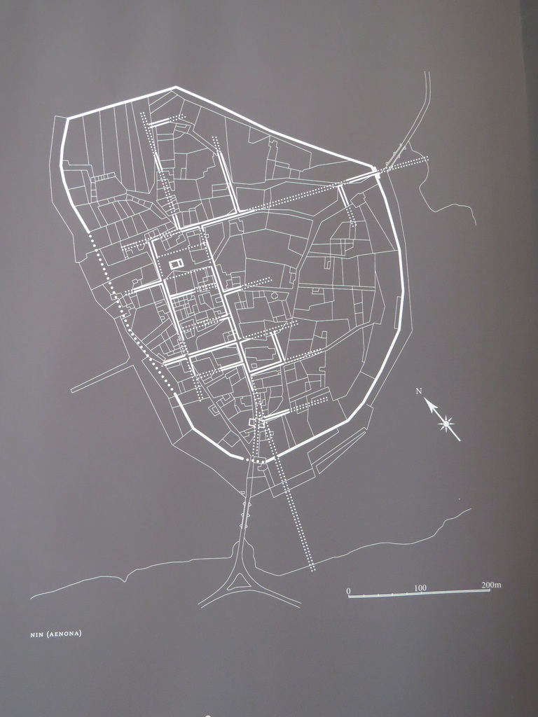 Musée archéologique de Zadar : plan de Narona (Nin).