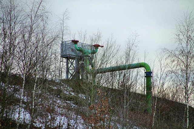 Protegohaube von Schacht Humbert der ehem. Zeche Heinrich Robert (Hamm-Herringen) / 3.02.2019