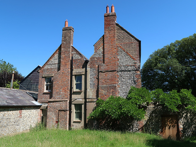 Double-gabled house