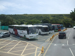 DSCF8603 Coaches at the ‘Needles Landmark Attraction’, Isle of Wight - 4 Jul 2017