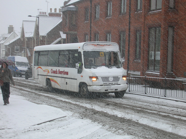 Coach Services Limited of Thetford R968 MGB in Bury St. Edmunds - 6 Jan 2010 (DSCN3757)