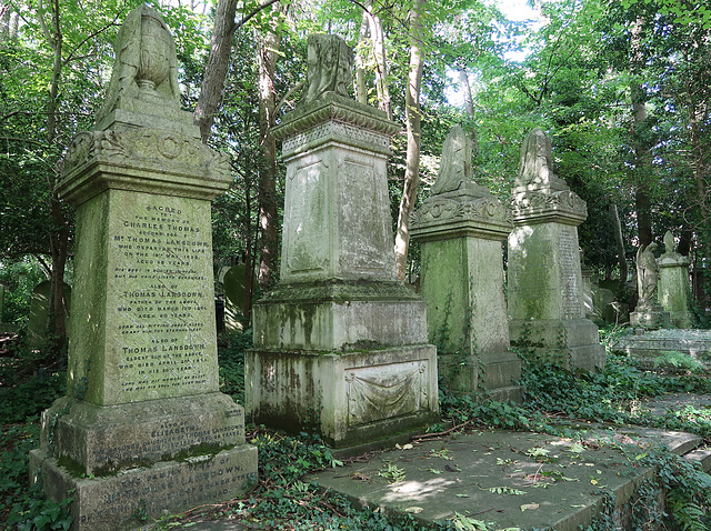 Victorian draped urns