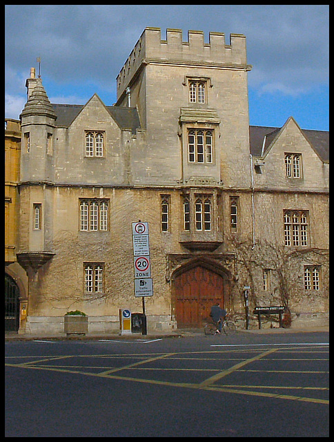 Balliol signage clutter