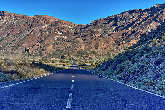 "Parque Nacional del Teide" in der Abendsonne