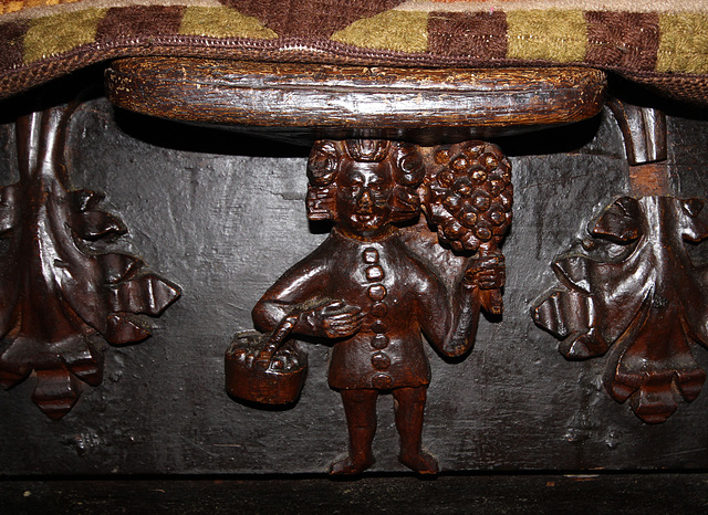 Detail of Fifteenth Century Misericord, Great Malvern Priory, Worcestershire