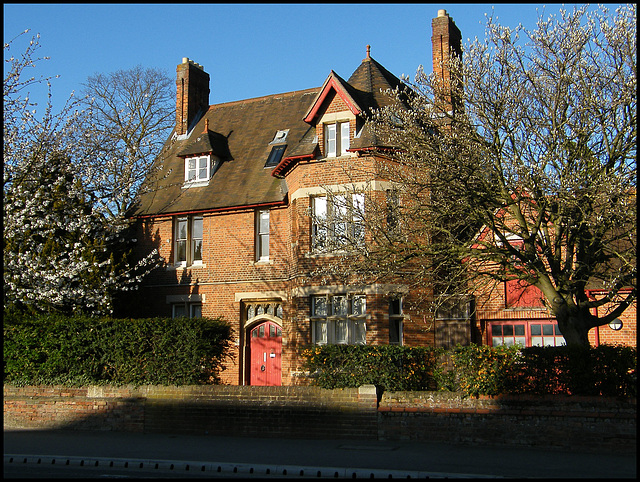 red door on Woodstock Road