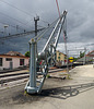 Alter Ladekran am Bahnhof in Bière