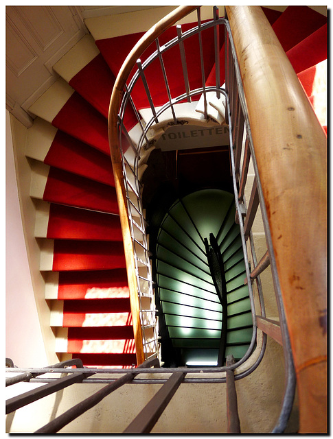 Bern-Stairs at the hotel from above