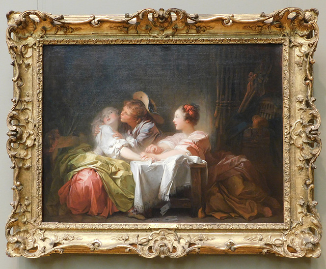 The Stolen Kiss by Fragonard in the Metropolitan Museum of Art, January 2022