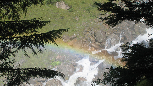 Grawa Waterfall  rainbows