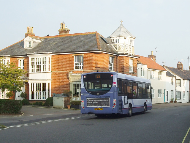 DSCF9919 First Norfolk and Suffolk 45117 (ST58 JPT) (MX58 VCN) in Southwold - 25 Sep 2017