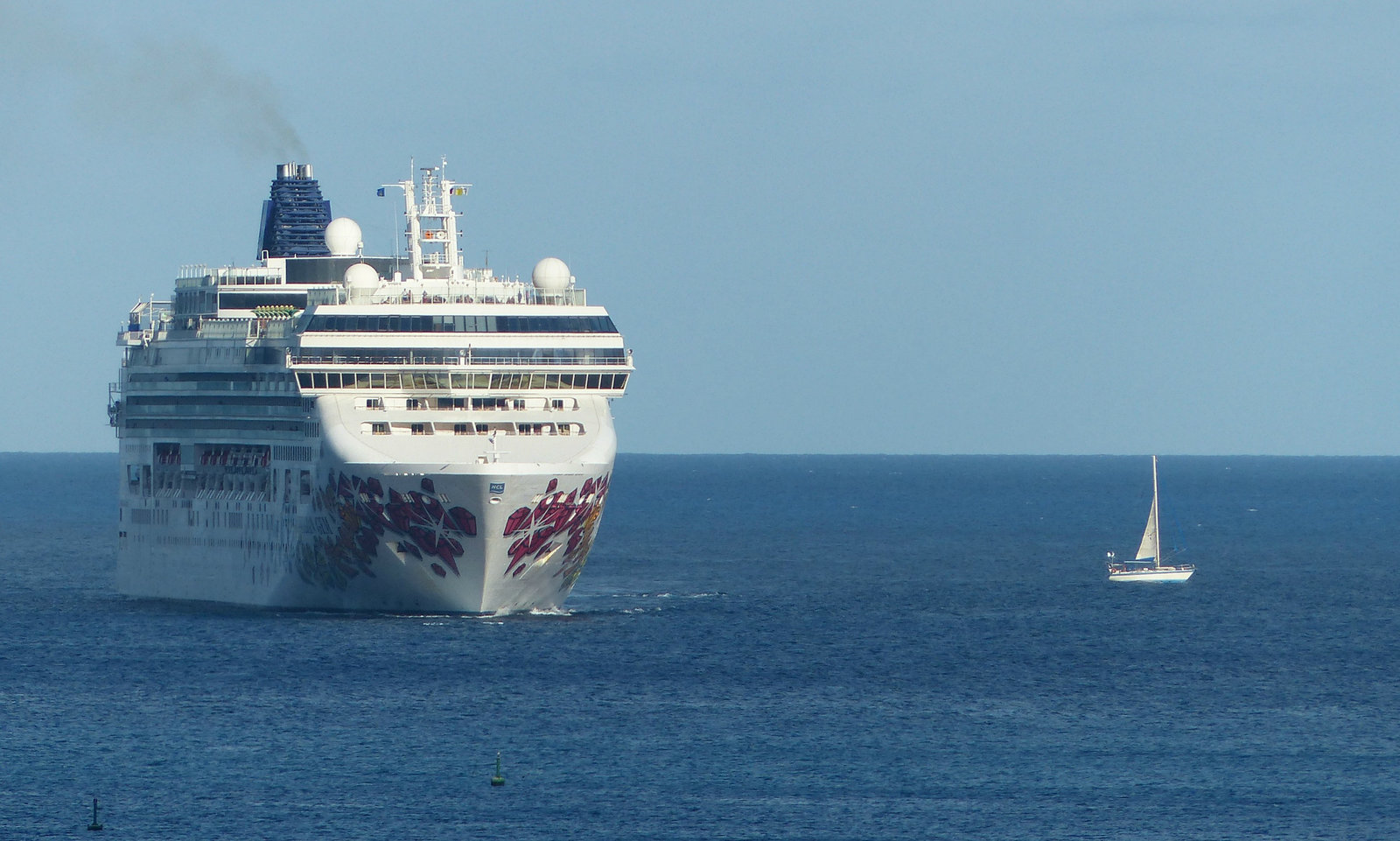 Norwegian Gem arriving at Castries (1) - 13 March 2019