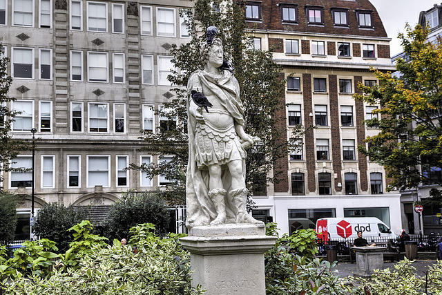 A Mediocre Statue of a Mediocre King – Golden Square, Soho, London, England