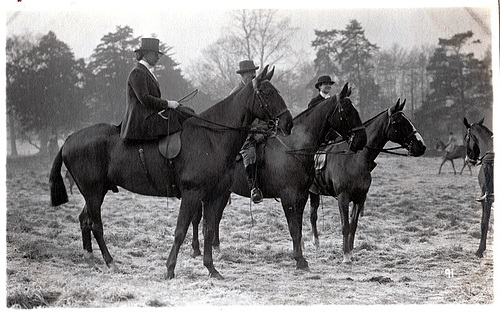 ipernity: Hunt Meet at Etwall Hall, Derbyshire 23rd December 1920 photo ...