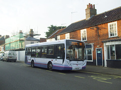 DSCF9909 First Norfolk and Suffolk 45117 (ST58 JPT) (MX58 VCN) in Southwold - 25 Sep 2017