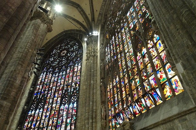 Stained Glass Windows In Milan Cathedral