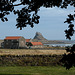 Lindisfarne Castle from the Abbey