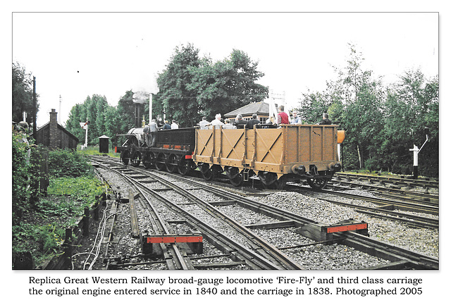 Fire Fly & 3rd class carriage Didcot 2005