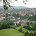 Looking down on Bridgnorth and the Church of St Leonard, from Trig Point (123m)