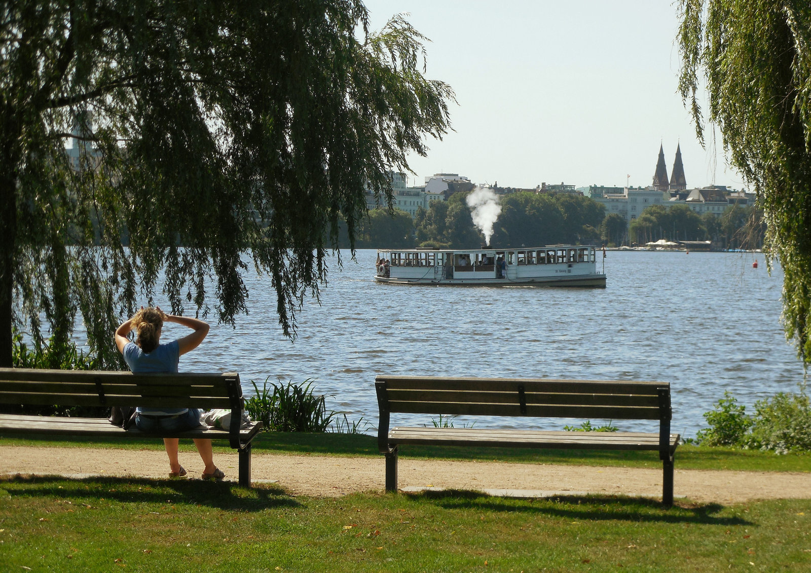 "Uupps-hab' vergessen mein Dampfbügeleisen auszuschalten!"