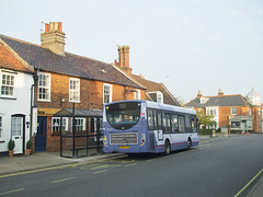 DSCF9908 First Norfolk and Suffolk 45117 (ST58 JPT) (MX58 VCN) in Southwold - 25 Sep 2017