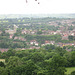 Looking down on Bridgnorth with the Church of St Mary Magdalene to the left, from Trig Point (123m)