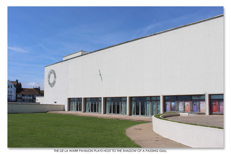 De La Warr Pavilion & a passing gull - Bexhill  - 31 5 2017